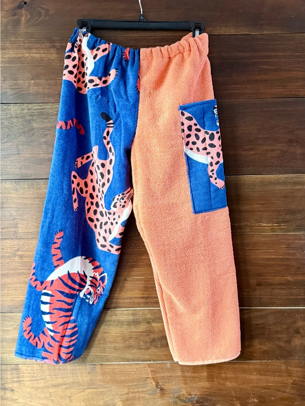 Towel pants tigers and cheetahs